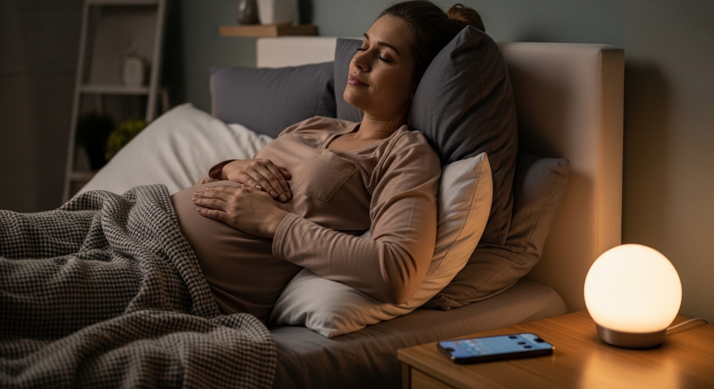 Calm pregnancy routine without digital overwhelm