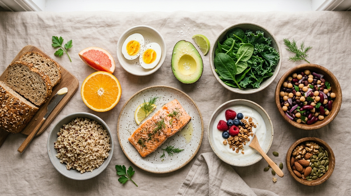 Pregnancy-friendly foods for choline, DHA, iron, folate, and everyday nutrition